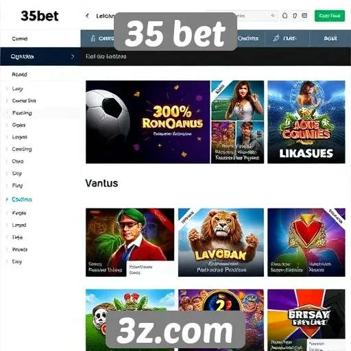 Opções de jogos disponíveis na plataforma 35 bet